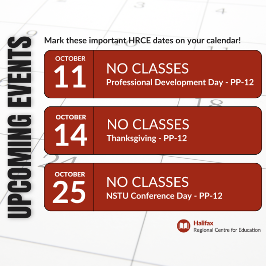 Upcoming Events - Mark your Calendar!